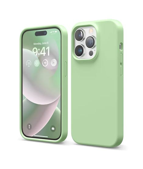 iShopping - Elago Premium Silicone Case For iPhone 14 Pro Pastel Green (AMT-6724)