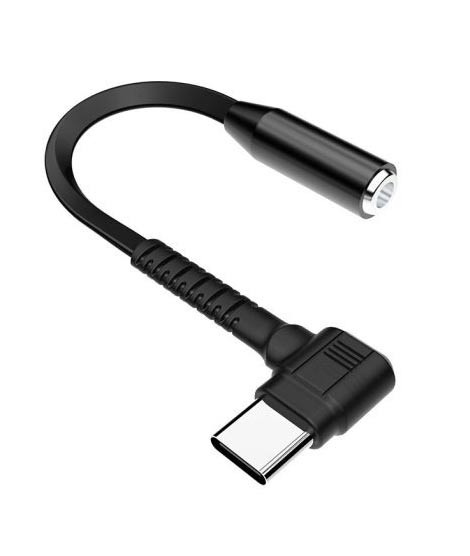 iShopping - Plextone 2 In 1 Type C Audio Adapter Black