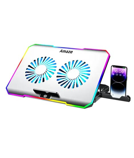 iShopping - Amaze Laptop RGB Cooling Stand With Two Big Fans (A505)