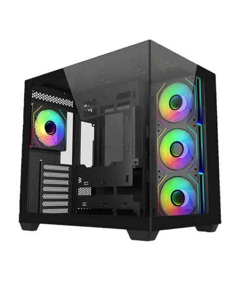 iShopping - Cooler Master Elite 681 Panoramic ATX Mid Tower Case Black