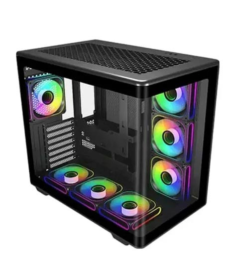 iShopping - Cooler Master Elite 600 Mid-Tower PC Case 4x ARGB Fans Black