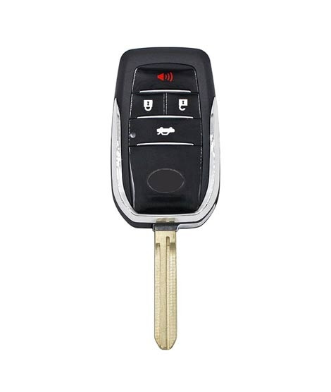 iShopping - Ferozi Traders 4 Button Modified Flip Remote Car Key Shell For Toyota (0520)