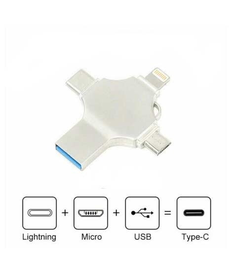 iShopping - Jtechzone 4 in 1 OTG 32GB USB Flash Drive (LXM-904)