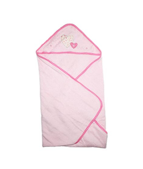 iShopping - Komfy Newly Born Baby Bath Towel - Pink (KBC032)
