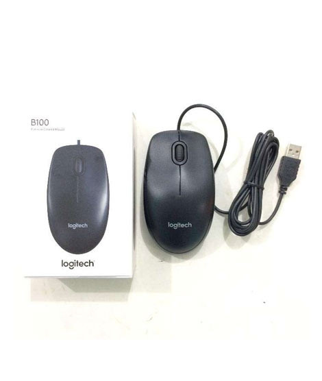 iShopping - Logitech Optical USB Wired Mouse (B100)