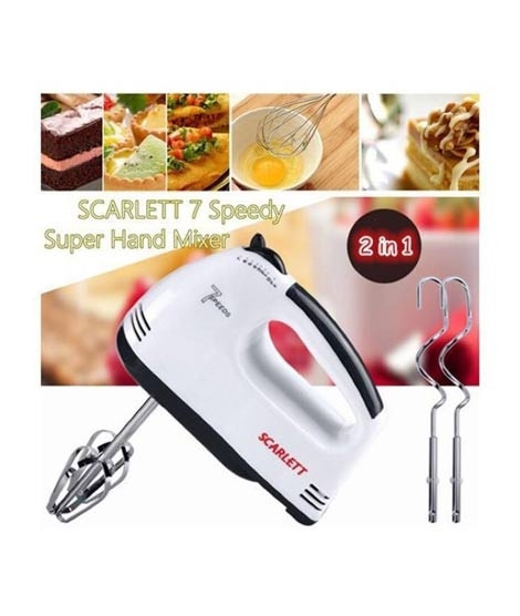 iShopping - M.Mart 180W Plastic Hand Mixer Beater - White