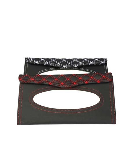 iShopping - M.Mart Car PU Leather Tissue Box - Red