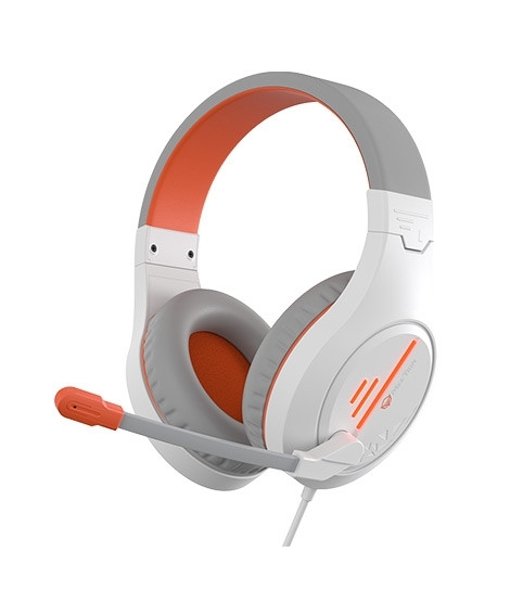 iShopping - Meetion Backlit Gaming Headset With Mic White/Orange (HP021)