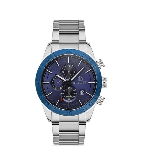 iShopping - Bigotti Stainless Steel Men's Watch Silver (BG.1.10350-1)