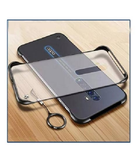 iShopping - MISC Frameless Design Transparent Black Case For Oppo Reno 2F