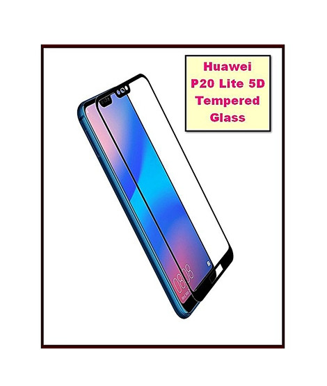 iShopping - MISC 5D Tempered Glass Screen Protector For Huawei P20 Lite - Black