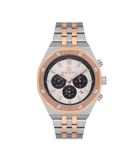 iShopping - Bigotti Stainless Steel Men's Watch Two Tone (BG.1.10332-3)