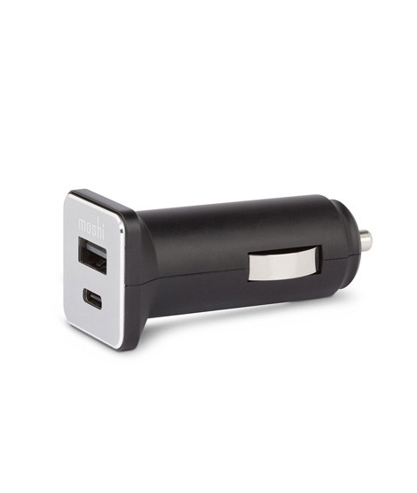 iShopping - Moshi QuikDuo Car Charger WITH USB-C PD Black (99MO022072)