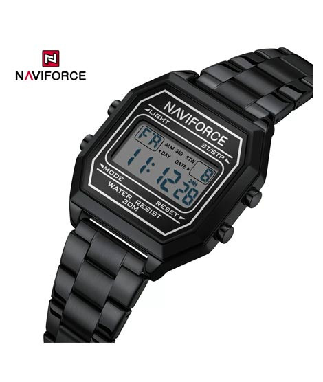 iShopping - Naviforce Retro Digital Watch For Men Black (NF-5063-1)