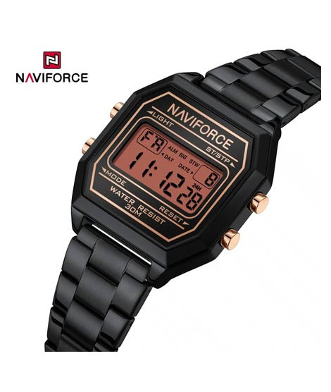 iShopping - Naviforce Retro Digital Watch For Men Black (NF-5063-3)