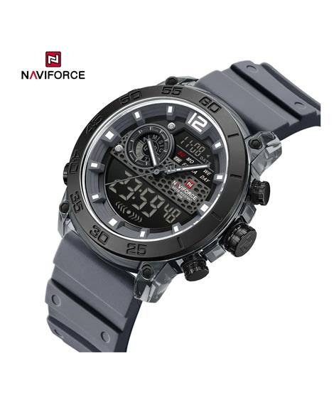 iShopping - Naviforce Tactical Dual Watch For Men Dark Grey (NF-6104-9)