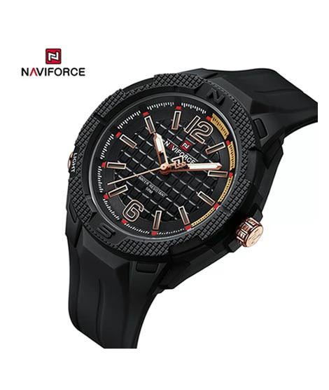 iShopping - Naviforce Textura Edition Watch For Men Black (NF-7126-6)