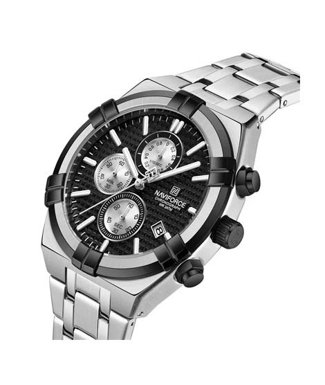 iShopping - Naviforce Chronograph Edition Men's Watch Silver (NF-8042-2)