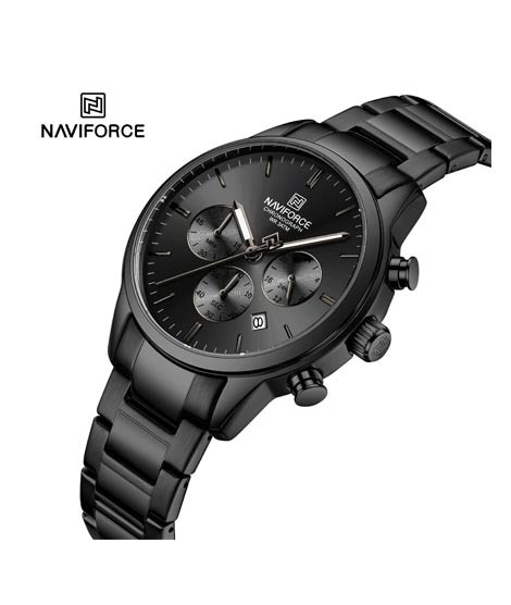 iShopping - Naviforce Executive Chrono Watch For Men Black (NF-8076-1)