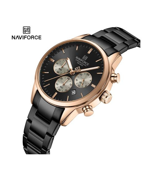 iShopping - Naviforce Executive Chrono Watch For Men Black (NF-8076-5)