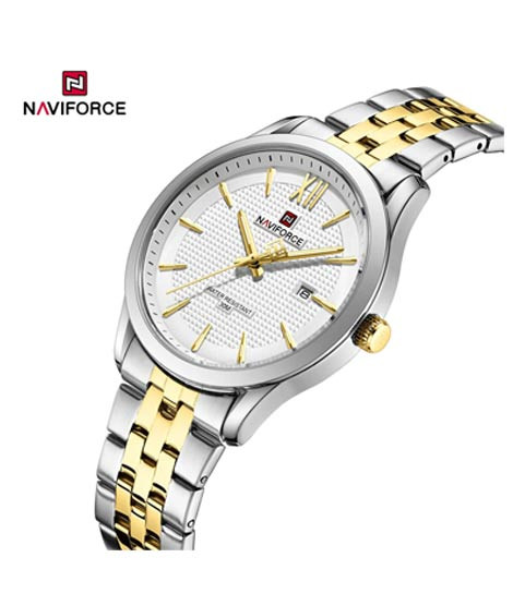 iShopping - Naviforce Date Master Watch For Men Two Tone (NF-9255-7)