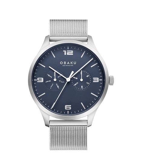 iShopping - Obaku Ask Cyan Men's Watch Silver (V249GMCLMC)