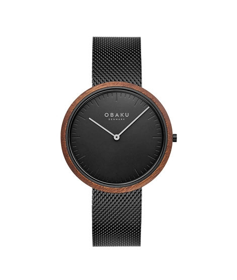 iShopping - Obaku Trae Charcoal Women's Watch Black (V245GXBBMB)