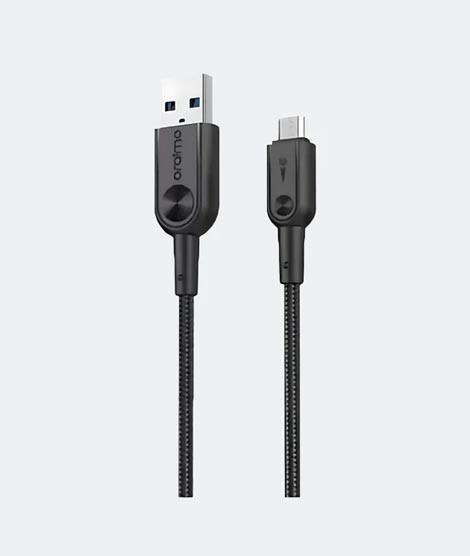 iShopping - Oraimo 2.4A USB To Micro Charging Cable 1M Black (OCD-114MJ)