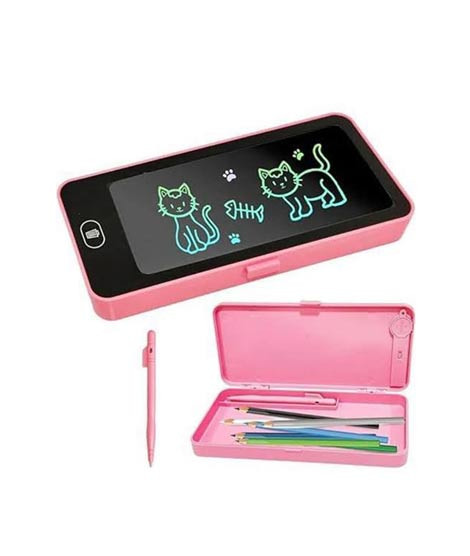 iShopping - Ayesha's Collection Pencil Box with Multi Color Kids Writing Tablet