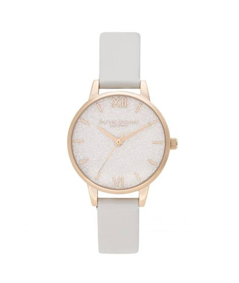 iShopping - Olivia Burton Glitter Dial Vegan Blush Women's Watch Grey (OB16GD50)