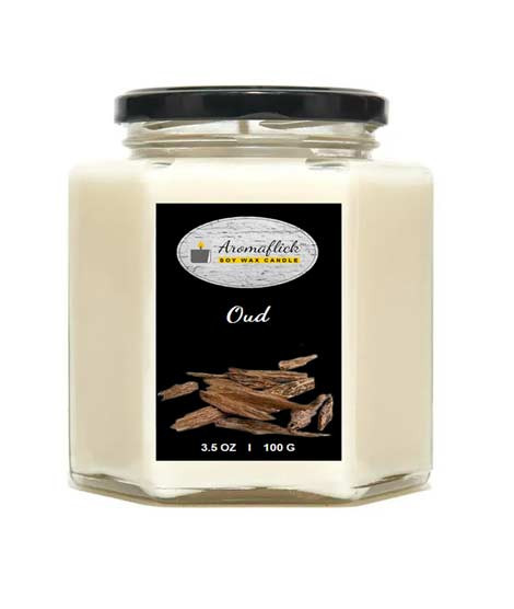 iShopping - Aromaflick Oud Hexagonal Jar Soy Candle