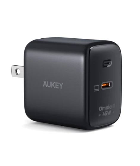 iShopping - Aukey Omnia II 45W USBC Wall Charger - Black (PA-B2T)