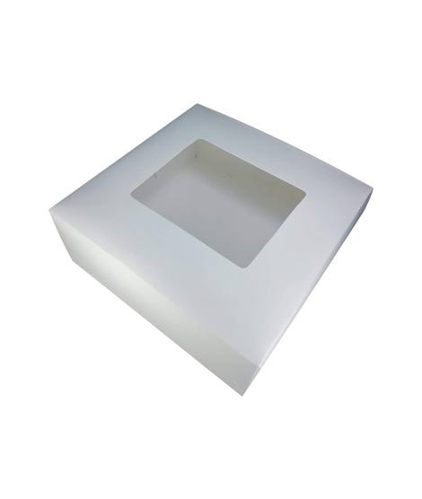 iShopping - Packaging One 8 LBS Pounds Cake Box With Big Window (Pack Of 5)