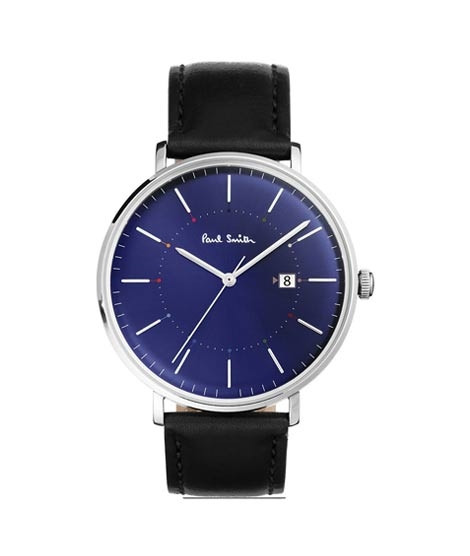 iShopping - Paul Smith Track Leather Men's Watch Black (P10080)