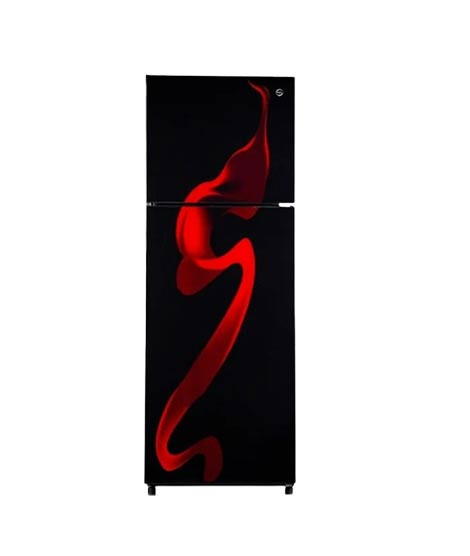 iShopping - PEL Ultra InverterOn Glass Door Freezer-On-Top Refrigerator 14 Cu Ft Red Blaze (PRUINVO GD-22260)