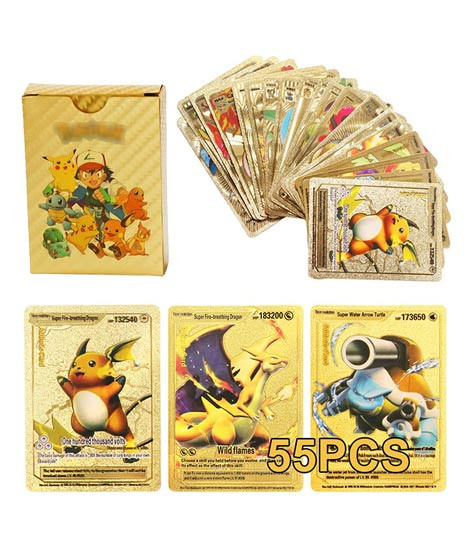 iShopping - Planet X 55pcs Pokemon Gold Foil Cards (PX-11528)