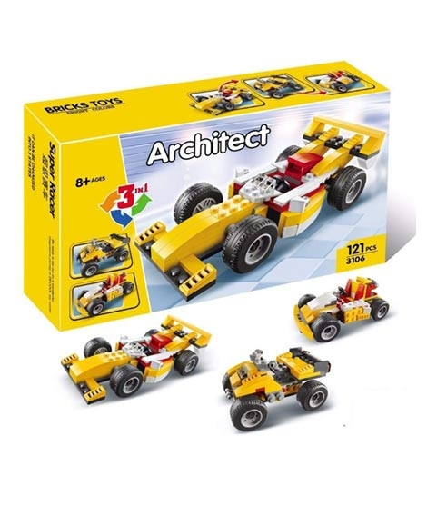 iShopping - Planet X Architect Creator 3 in 1 Racer Car Building Blocks Set (PX-10913)