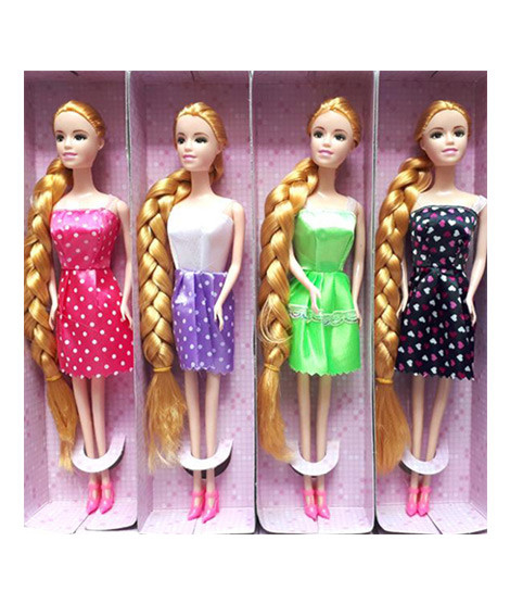 iShopping - Planet X Beautiful Long Hairs Doll in Multi Colors 11 Inches - 1Pcs (PX-10955)