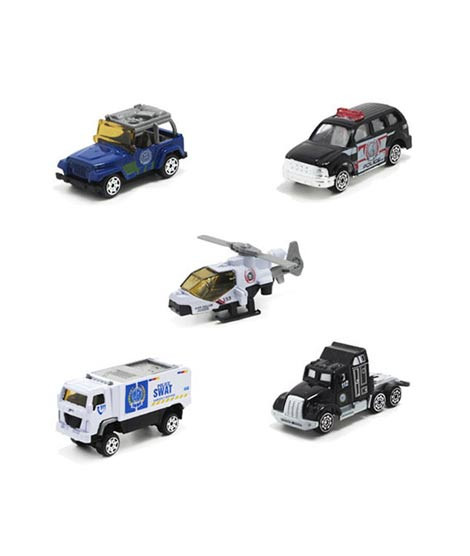 iShopping - Planet X City Police Vehicle Pack Of 5 (PX-9784)