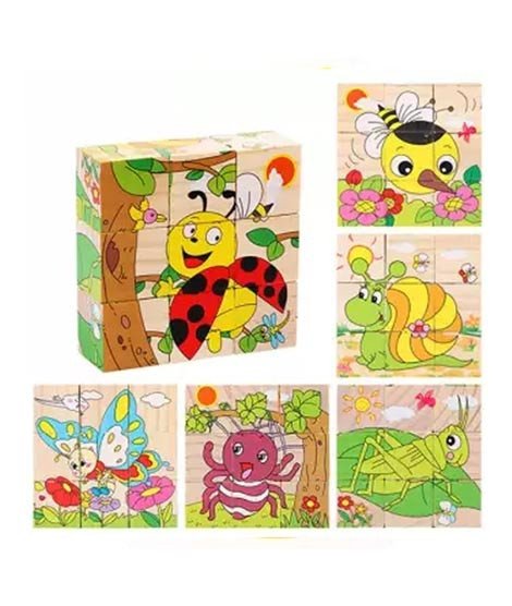 iShopping - Planet X Insects Cubical Wooden Puzzle (PX-10884)