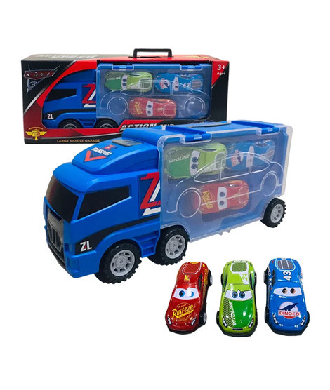 iShopping - Planet X Mcqueen Container Truck With 3 Dinky Cars (PX-11939)