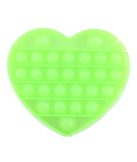 iShopping - Planet X Pop Bubble Fidget Heart Silicone Toy Green (PX-11084)