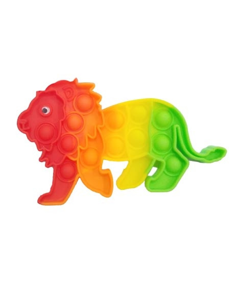 iShopping - Planet X Pop Bubble Fidget Rainbow Lion Silicone Toy (PX-11110)