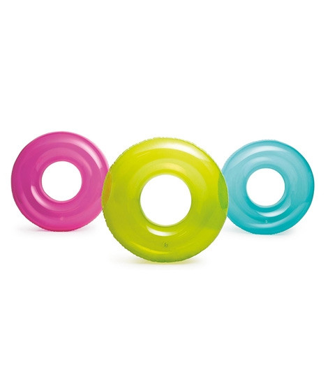 iShopping - Intex Transparent Swimming Pool Tube Rings Fluorescent 30 inches - 59260 (PX-10809)