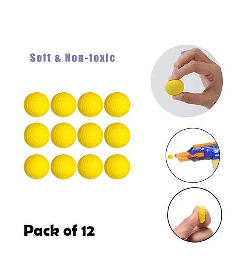 iShopping - Planet X Soft Foam 3cm Balls Bullets - 12Pcs (PX-12173)