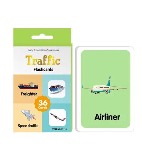 iShopping - Planet X Traffic Flash Interactive Card For Kids - 36 Pcs (PX-12195)