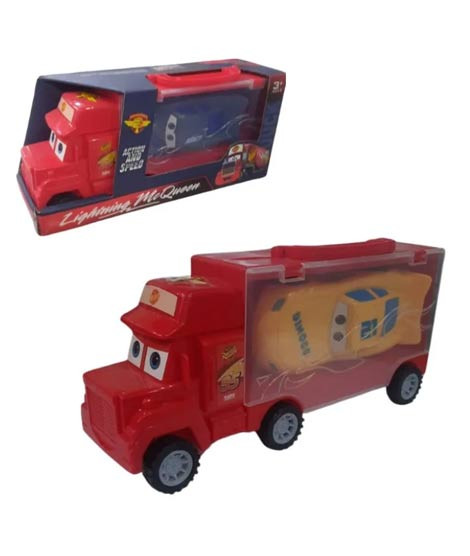 iShopping - Planet X McQueen 9" Container Truck with 5" Sports Car For Kids (PX-12206)
