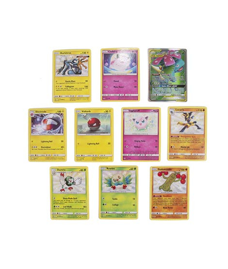 iShopping - Planet X 10 Piece Pokemon Foil Cards Pack Anime Cartoon (PX-11718)