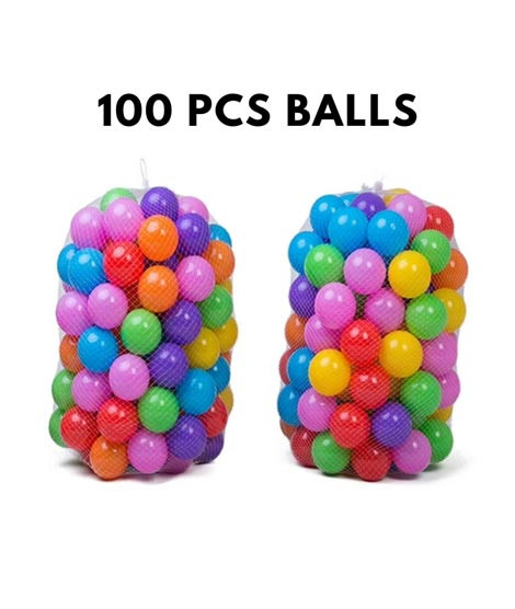iShopping - Planet X 100 Pcs Soft Multicolor Tent House Balls For Kids (PX-12101)