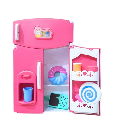 iShopping - Planet X Mini Fridge Refrigerator Toy Set For Kids Pink (PX-12070)